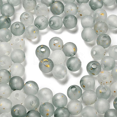 Frosted Transparent Acrylic Beads X1-OACR-F013-13F-1