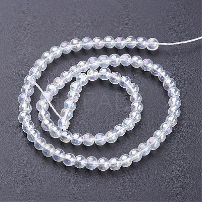 Glass Bead Strands GR6mm-01Y-AB-1