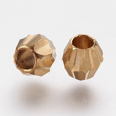 Faceted Brass Beads LS-KK-F736-05C-1