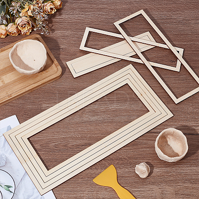 Wooden Concentric Geometric Figure Rail Set WOOD-WH0050-038A-1