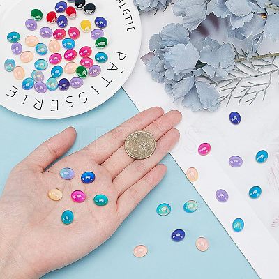 Glass Cabochons GLAA-FH0001-25-1