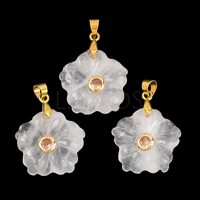Natural Mixed Stone Carved Pendants G-A315-01G-1
