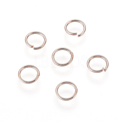 304 Stainless Steel Open Jump Rings STAS-O098-01RG-06-1