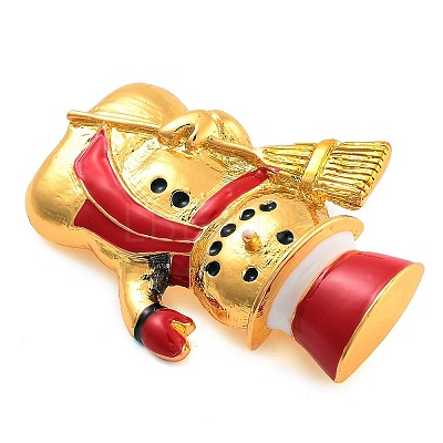 Christmas Theme Alloy Enamel Brooches JEWB-S022-05B-G-1
