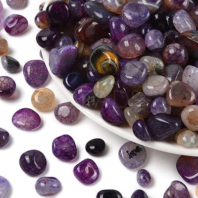 Dyed & Heated Natural Agate Beads LS-G-J402-04E-07-1