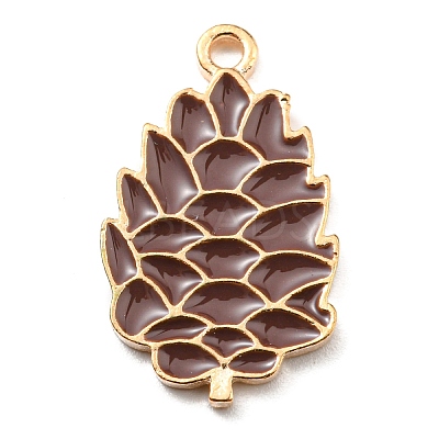 Thanksgiving Day Alloy Enamel Pendants ENAM-D060-01G-KCG-1