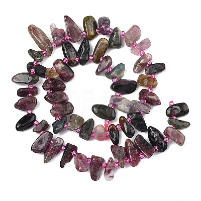Natural Colorful Tourmaline Beads Strands G-F821-C01-01-1
