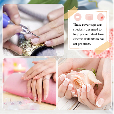 100Pcs Plastic Sleeve Ring FIND-OC0003-05D-1