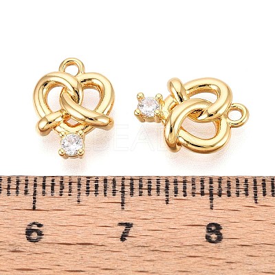 Brass Micro Pave Cubic Zirconia Pendants KK-N263-92A-G-1