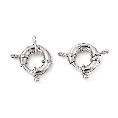 Rack Plating Brass Spring Ring Clasps KK-D399-B-P-NF-1
