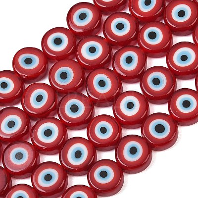 Handmade Evil Eye Lampwork Beads LAMP-C028-02C-1