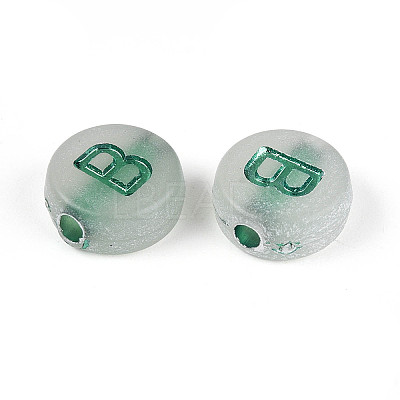 Luminous Frosted Acrylic Beads FACR-T008-02B-1