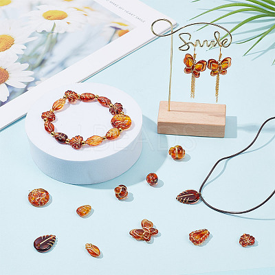 100PCS 10Style Acrylic Bead OACR-AR0001-18-1