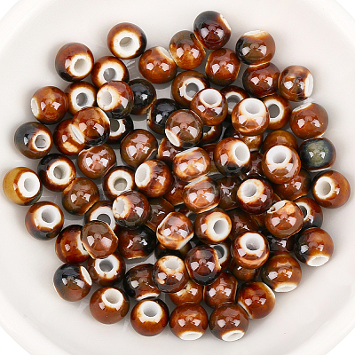 120Pcs Handmade Porcelain Beads PORC-PA0001-30B-1