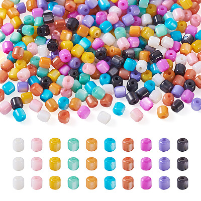 300Pcs 10 Colors Natural Freshwater Shell Beads SHEL-TA0001-06-1
