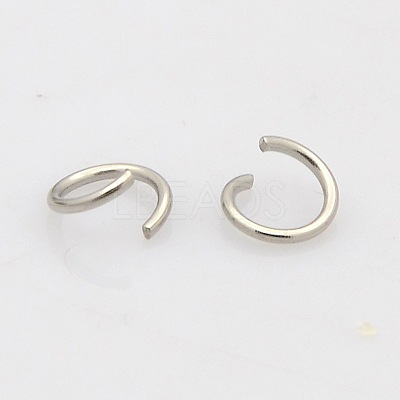 Tarnish Resistant 304 Stainless Steel Open Jump Rings STAS-N015-03-7x1mm-1