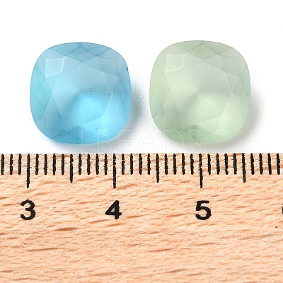Frosted Glass Rhinestone Cabochons RGLA-G022-03A-1