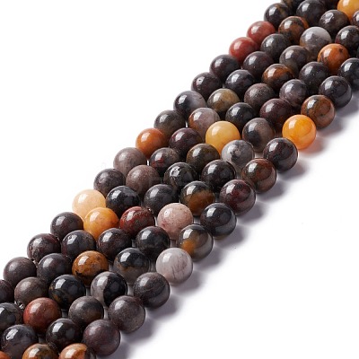 Natural Brecciated Jasper Beads Strands G-M381-01A-1