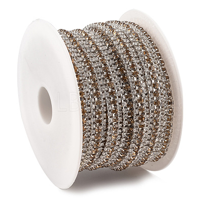 Brass Rhinestone Strass Chains CHC-T006-01H-1