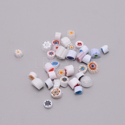 Millefoiri Glass Beads LK-WH0001-01C-1