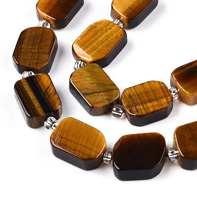 Natural Tiger Eye Beads Strands G-C098-A23-01-1