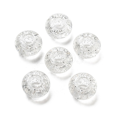 Transparent Acrylic European Beads TACR-P009-A01-1