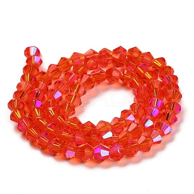 Transparent Electroplate Glass Beads Strands LS-EGLA-A039-T2mm-L14-1