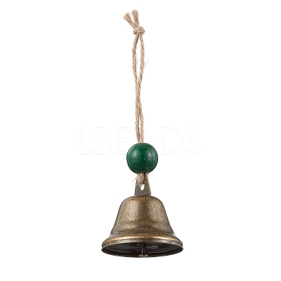 Iron Bell Pendant Decoration HJEW-JM02235-01-1