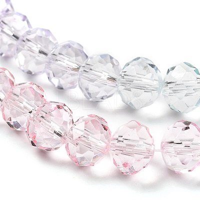 Transparent Painted Glass Beads Strands X1-DGLA-A034-T8mm-A23-1