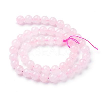 Natural Rose Quartz Beads Strands G-T055-4mm-13-1