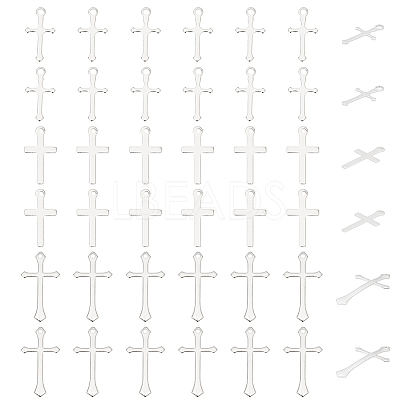 60Pcs 3 Styles Brass Pendants KK-HY0003-88S-1