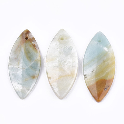 Natural Amazonite Pendants G-T111-07-1