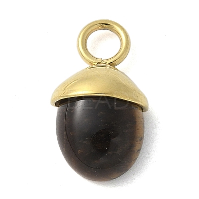 304 Stainless Steel Natural Tiger Eye Pendants LS-STAS-L277-07G-01-1