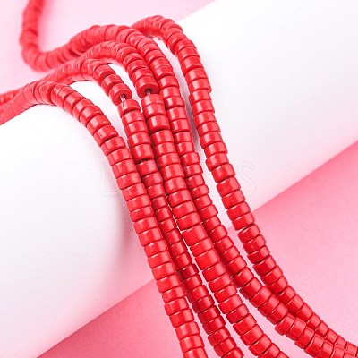 Synthetic Turquoise Beads Strands TURQ-G110-4x2mm-01-1