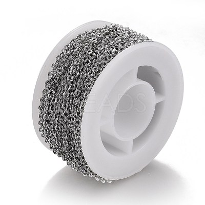 Tarnish Resistant 304 Stainless Steel Cable Chains CHS-A006-02A-P-1