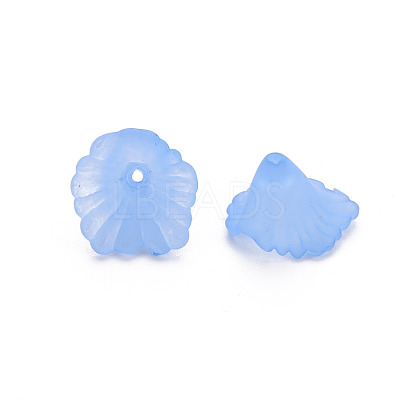 Frosted Acrylic Bead Caps X-MACR-S371-10A-1