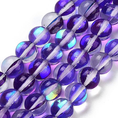 Transparent Glass Beads GLAA-B022-8mm-09-1