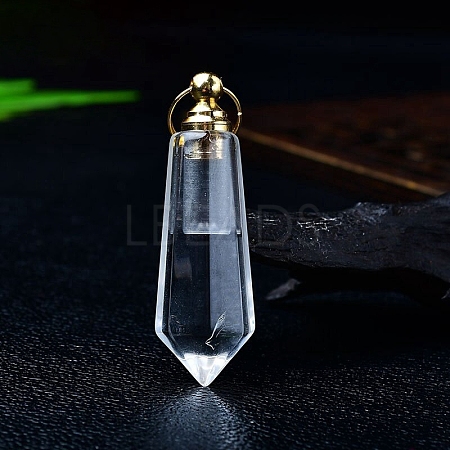 Natural Quartz Crystal Perfume Bottles PW-WGACEC4-07-1