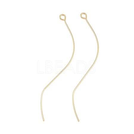 Brass Earring Findings KK-A274-17B-G-1