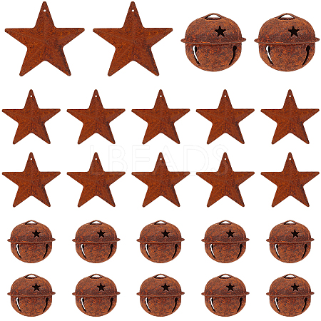 40Pcs 2 Styles Iron Pendants IFIN-CN0001-01-1