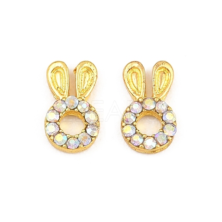 Alloy Rhinestone Cabochons MRMJ-T078-83A-RS-1