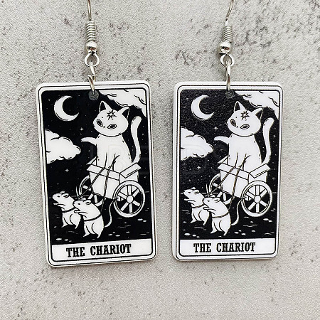 Cartoon Theme Acrylic Dangle Earrings FS-WG40F70-05-1