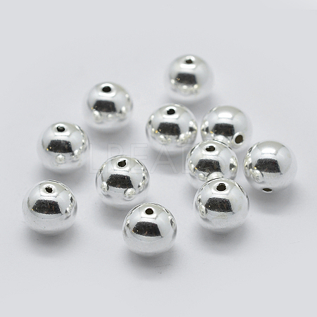 925 Sterling Silver Spacer Beads STER-K171-45S-10mm-1