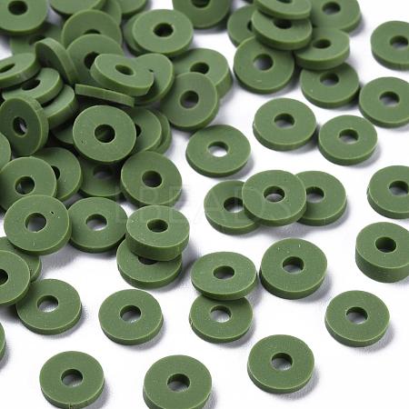 Handmade Polymer Clay Beads CLAY-R067-6.0mm-B43-1