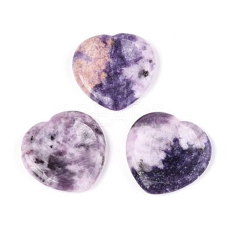 Natural Lepidolite Thumb Worry Stone G-N0325-01D-01-1