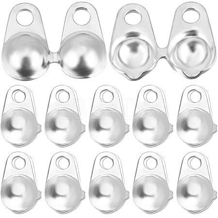 20Pcs 925 Sterling Silver Bead Tips STER-BBC0005-54-1