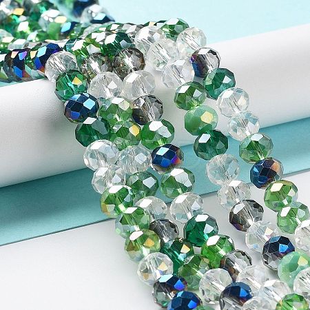 Glass Beads Strands EGLA-A034-M8mm-24-1