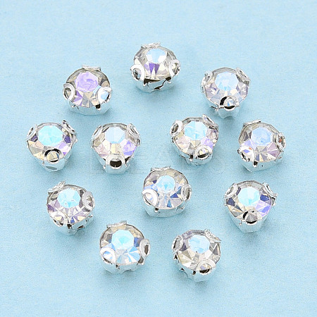 Sew on Rhinestone Montee Beads KK-T071-01G-01-1