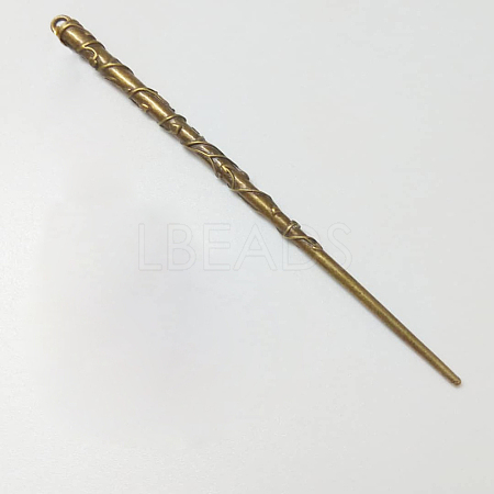 Tibetan Style Alloy Hair Stick Findings X-TIBE-R310-35AB-NR-1
