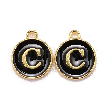 Golden Plated Alloy Charms ENAM-S118-02C-1